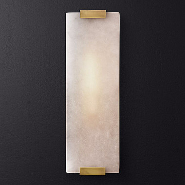Бра Marble Rectangle Wall Lamp Brass