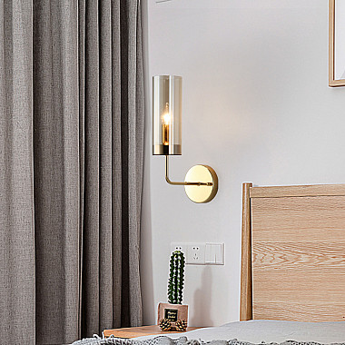 Настенный светильник Agne Blue Glass Tube wall light