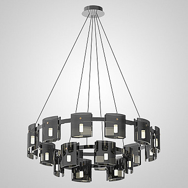 Подвесная люстра JANICE D60 Black Grey