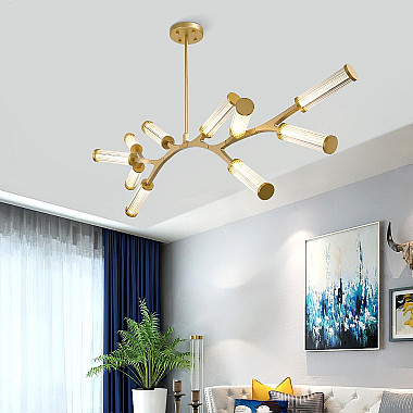 Подвесная люстра RAMOSE А12 Золото