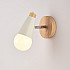 Бра DEER B White/Light wood