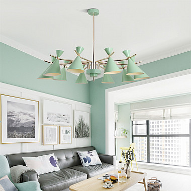 Люстра на штанге FRANKA D80 6 lamps Black