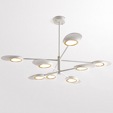 Люстра на штанге INGEL D110 8 lamps White