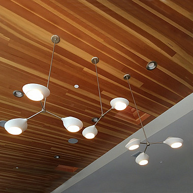 Люстра на штанге LANT D65 3 lamps Black/White