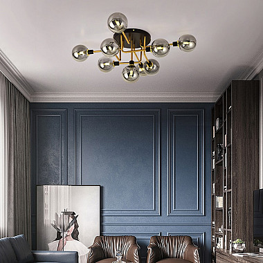 Подвесная люстра NEXO 5 Белый, Золото