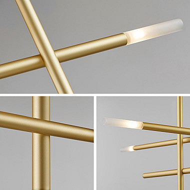 Подвесная люстра TRAVERSE H90 Gold