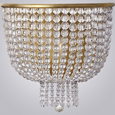 Бра JACQUELINE WHITE SCONCE brass