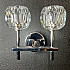 Бра RH Boule de Cristal Double Sconce Chrome