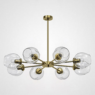 Люстра на штанге MARINE B 8 Gold/Transparent