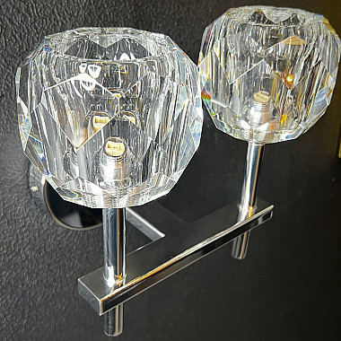 Бра RH Boule de Cristal Double Sconce Chrome