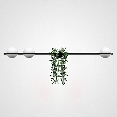 Бра PALMA Wall lamp 3 шара + 1 вазон горизонтальная