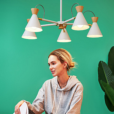 Люстра на штанге SINDRE D75 Grey