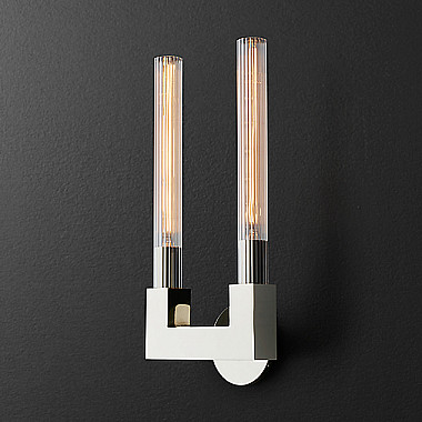 Бра RH CANELLE wall lamp DOUBLE Sconces chrome