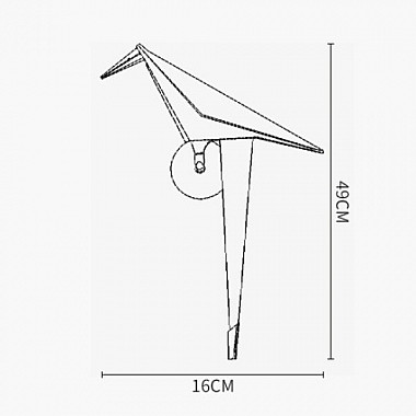 Бра Mi Perch Light Wall origami
