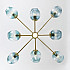 Люстра на штанге MARINE B 12 lamps Gold/Transparent
