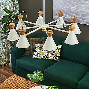 Люстра на штанге SINDRE D75 Grey