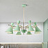 Люстра на штанге FRANKA D80 6 lamps Green