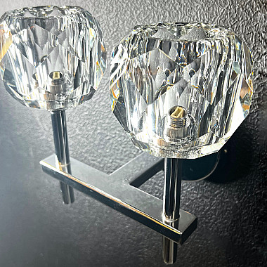 Бра RH Boule de Cristal Double Sconce Chrome