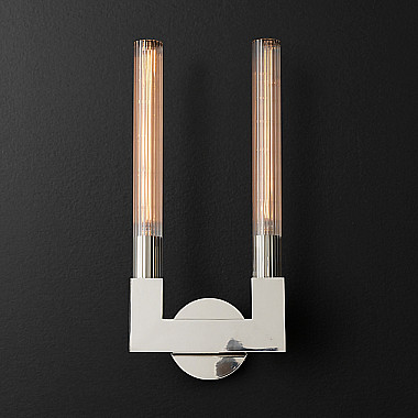 Бра RH CANELLE wall lamp DOUBLE Sconces chrome