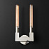 Бра RH CANELLE wall lamp DOUBLE Sconces chrome