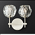 Бра RH Boule de Cristal Double Sconce Brass Никель