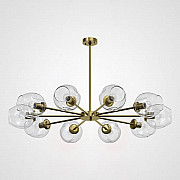 Люстра на штанге MARINE B 12 lamps Gold/Transparent
