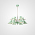 Люстра на штанге FRANKA D80 6 lamps Green