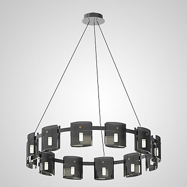 Подвесная люстра JANICE D80 Black Grey