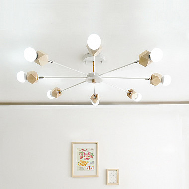 Люстра на штанге JX D78 White