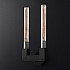 Бра RH CANELLE wall lamp DOUBLE Sconces Black