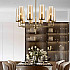 Люстра Hans-Agne Jakobsson Brass & Blue Glass Tube Chandelier Hans-Agne Jakobsson in 1970 6 Коричневый