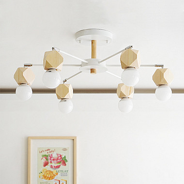 Люстра на штанге JX D78 White