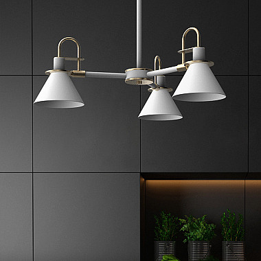 Люстра на штанге CODA D88 White
