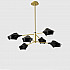 Люстра на штанге LANT D95 6 lamps Gold/Black