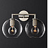 Бра RH Utilitaire Globe Shade Double Sconce Silver