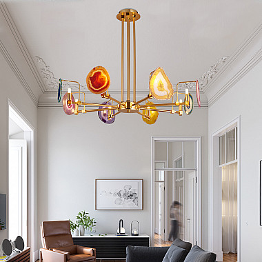 Люстра на штанге AGATE 4 Multicolored 8 Frame