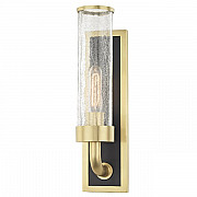 Бра Hudson Valley 1721-AGB Soriano 1 Light Wall Sconce In Aged Brass