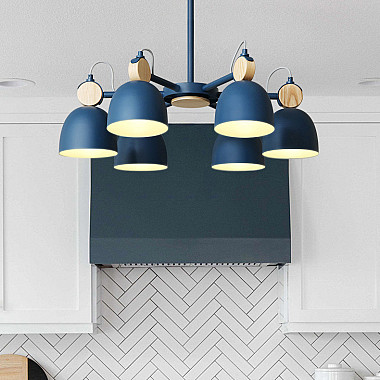 Потолочная люстр на штанге ROLLA 6 Gray