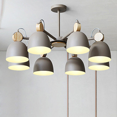 Потолочная люстр на штанге ROLLA 6 Gray