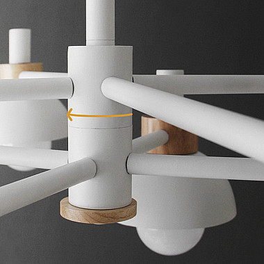 Люстра на штанге FANTA A 4 lights White