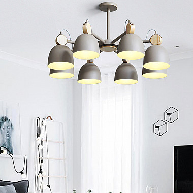 Потолочная люстр на штанге ROLLA 6 Gray