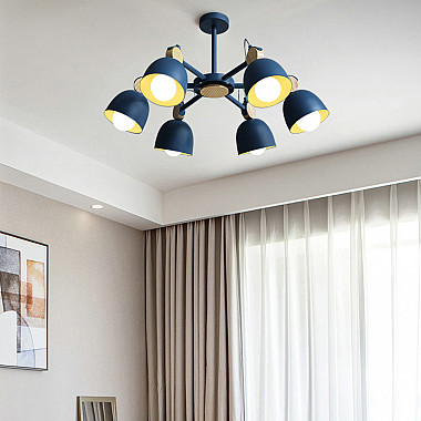 Потолочная люстр на штанге ROLLA 6 Gray