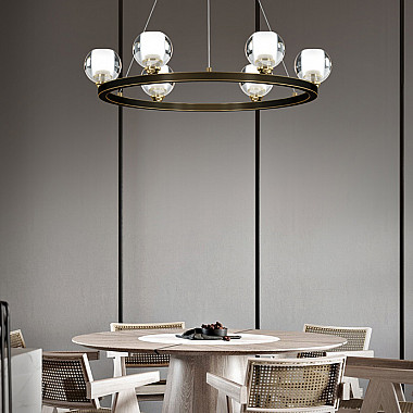 Подвесная люстра ILIANA CH D60 Brass Black