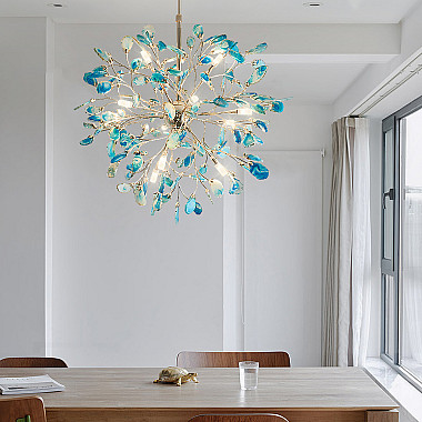 Люстра на штанге AGATE 8 Purple 18