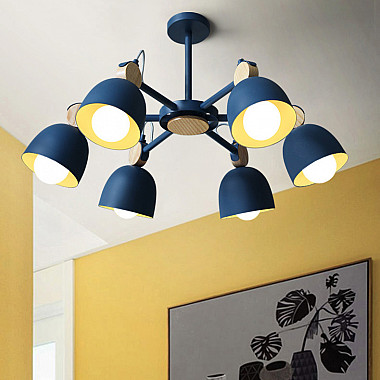 Потолочная люстр на штанге ROLLA 6 Gray