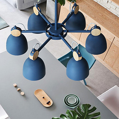 Потолочная люстр на штанге ROLLA 6 Gray