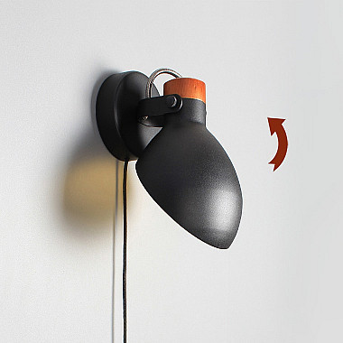 Настенное бра ONDER Black Switch