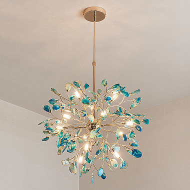 Люстра на штанге AGATE 8 Purple 18