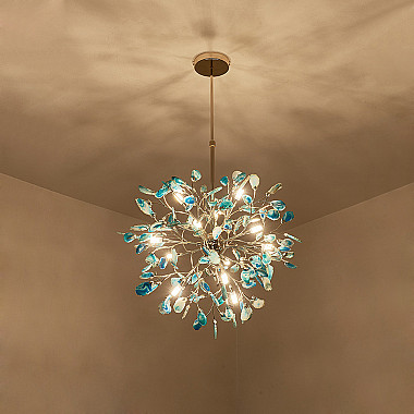 Люстра на штанге AGATE 8 Purple 18