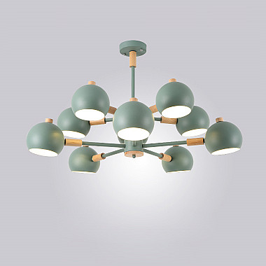 Люстра на штанге SVEN 10 lamps Green